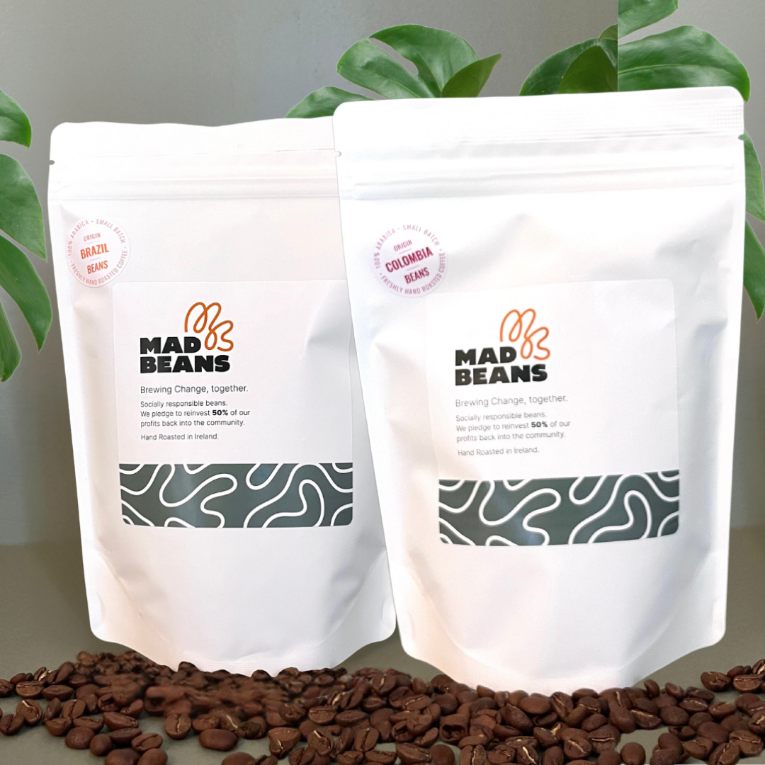 Mad Beans 1 x 250G Brazil and 1 x250G Colombian